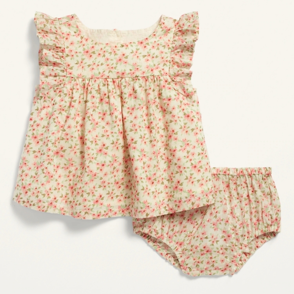 Flor Flutter Sleeve Top and Bloomer Set 🌸